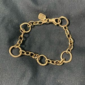 Silpada silver linked charm bracelet B2469